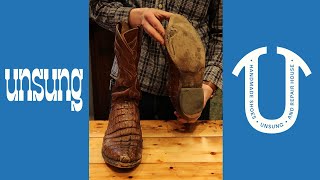 Well Worn LUCCHESE Gator Cowboy Boots Full Restoration [upl. by Tamer690]