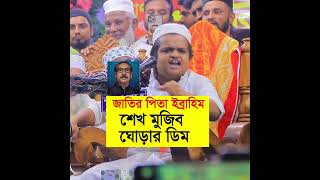 জাতির পিতা ইব্রাহিম শেখ মুজিব ঘোড়ার ডিম  রফিকুল ইসলাম মাদানী  rafiqul islam madani waz shorts [upl. by Aerdnat]