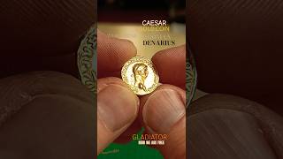 CAESAR GOLD COIN 211BC337AD ROMAN DENARIUS GLADIATOR NOW WE ARE FREE COIN COLLECTORS UK [upl. by Arlo]