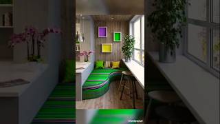 Cozy Balcony design ideas 2024🌿🌺  balcony sitting ideas viral shorts [upl. by Porche]