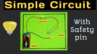 Working Model of Simple CircuitSimple electric circuit with safety pinPhysics projectKansal [upl. by Lahsiv]