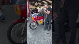 Dave Roper ExGiacomo Agostini 1968 MV Agusta 5003 Warm Up AHRMA National NJMP Millville NJ 23 2 [upl. by Alvina]