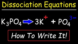 How To Write The Dissociation Equations of Ionic Compounds [upl. by Ewald304]