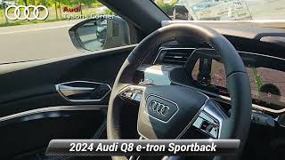 New 2024 Audi Q8 etron Sportback S line Premium Plus Vienna VA 24A0998 [upl. by Yseulte]