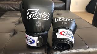 Fairtex BGV1 Breathable Muay Thai Boxing Gloves Initial review [upl. by Kevina]