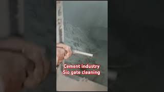 cement industry silo gate cleaningviralshort viral [upl. by Elhsa887]