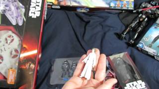 Star Wars The Force Awakens Hans Solo and Princess Leia 2 Figure Pack Shooting the Grappling Hook [upl. by Aelat]