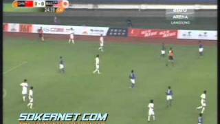 Malaysia vs China Asian Games 2010 1st Red Card [upl. by Peterus97]