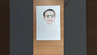 colour pencil portrait  colourpencil 300 gsm paper [upl. by Rosalinda]