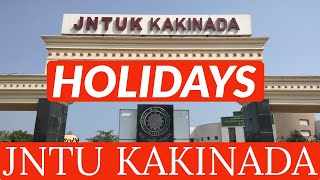 HOLIDAYS jntukupdates [upl. by Tra]