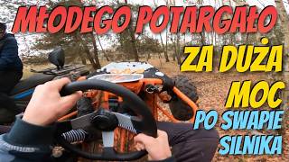 Prosto w drzewo na 2 kołach  Za duża moc w MiniBuggy więc zrobimy swapa na 390  Enduro Opa [upl. by Vivl179]