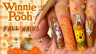 CUTE Fall Nail Design 🍂💅🏼  Beginner friendly step by step Fall nail tutorial [upl. by Aieki]