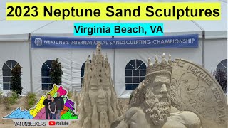 2023 Sand Sculpture Competition  Neptune Festival  Virginia Beach VA [upl. by Torey114]