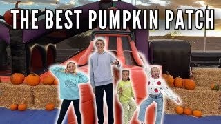 Pumpkin Patch With the Biggest Haunted Inflatable Slides  Going to the Pumpkin Patch 2024 [upl. by Chouest]