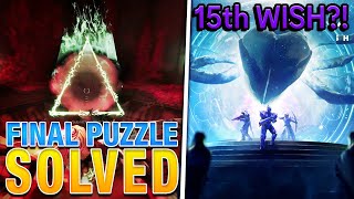 15TH WISH REVEALED Imbaru Engine FINAL PUZZLE  Destiny 2 Season Of The Witch [upl. by Aiuqet]