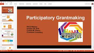 Participatory Grantmaking Webinar Recording [upl. by Mcnamara]