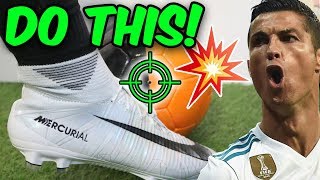 How To Shoot CR7 Freekicks Like Ronaldo With Knuckleball Battle [upl. by Annej]