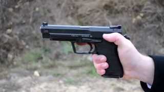 Shooting HK USP Expert 9mm  one of HampKs best [upl. by Ybanrab]