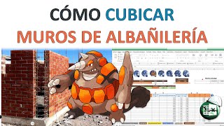 🚧CUBICAR MUROS DE ALBAÑILERÍA 🧱 Planilla versión 20🌐📈 [upl. by Artimid]