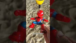 Spiderman ने attack किया 😂mini wood toy woodworking art skills wood  handcrafts  shorts [upl. by Simona]