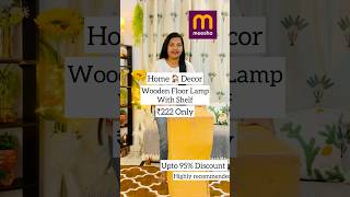 Wooden floor lamp ₹222 only meeshofind ytshorts shorts [upl. by Adaven]