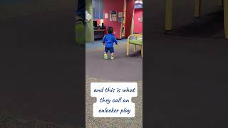 Your child is not antisocial nor lonely Learn about onlooker play toddler kids parenting [upl. by Nivag525]