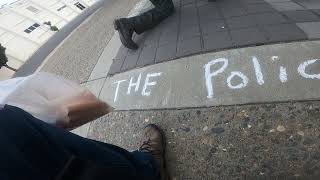 Chalking Modesto Police Department Encouragement [upl. by Skiba]