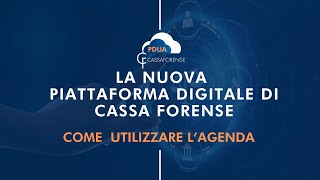 Come utilizzare lAgenda allinterno della piattaforma PDUA [upl. by Eineeuq870]