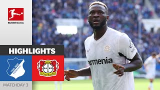 Leverkusen Cooking Again  TSG Hoffenheim  Bayer Leverkusen 14  Highlights  MD 3 – Bundesliga [upl. by Aillicsirp366]