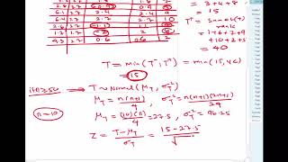 Wilcoxon signed rank test Normal Approximation [upl. by George928]