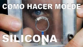 COMO HACER MOLDES DE SILICONA PARA JOYERÍA How its made silicone mold for jewelry [upl. by Maryn890]