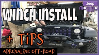 Quadratec Jeep Winch Install  Tips [upl. by Aminta]