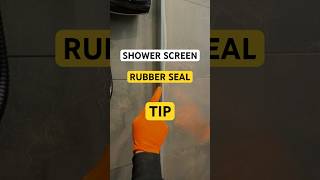 Shower screen install easy way to fit the rubber seal [upl. by Arabelle]