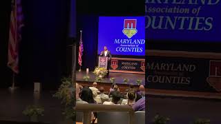 Maryland Governor GovWesMoore Wes Moore Speaking at the 2023 MACo conference [upl. by Milks920]