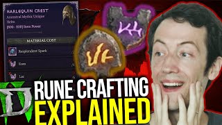 Diablo 4  THE NEW RUNE CRAFTING SYSTEM EXPLAINED [upl. by Ylrehs]