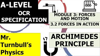 OCR ALevel Physics Archimedes Principle [upl. by Phelan202]