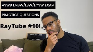 ASWB LMSW LSW LCSW Exam Prep  Practice Questions FIRSTNEXTBESTMOST with RayTube 10 [upl. by Mick]