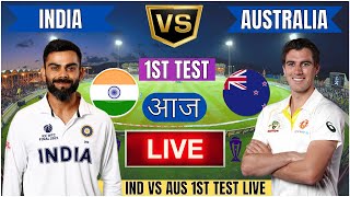 Live IND Vs AUS 1st Test Match Day 2  Cricket Match Today  IND vs AUS live 2nd innings livescore [upl. by Etom]