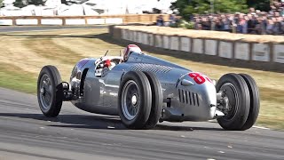 1936 Auto Union Type C V16 Exhaust Sound  Goodwood Festival of Speed [upl. by Rigdon]