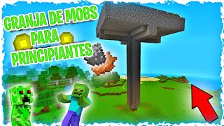 ¡Cómo hacer una Granja de Mobs para Principiantes en Minecraft Bedrock 121 mucha xp y loot [upl. by Charil891]