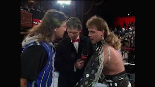 IC Champ Shawn Michaels calls out anyone to challenge him Marty Jannetty takes up the offer WWF [upl. by Anallese]