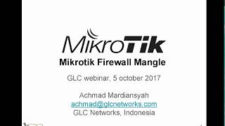 Mikrotik Firewall Mangle English [upl. by Ariahaj]