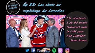 Le Temps DArrêtÉpisode 83 Les choix au repêchage 2024 du Canadien [upl. by Anidal]