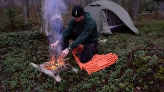 3 Days Solo Camping in Cold Autumn with NO FOOD CatchampCook [upl. by Aimekahs499]