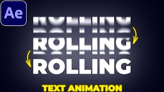 Scrolling Text Animation in After Effects  Rolling Text Animation [upl. by Aridaj]