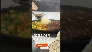 food Sirloin Steak Medium Well  Steak 21 [upl. by Imre]