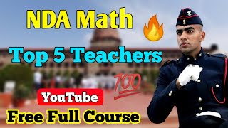 NDA Top 5 Teacher On YouTube In Hindi Medium  NDA Math Teacher On YouTube [upl. by Cutlip]