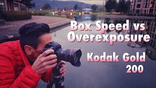 Box Speed VS Overexposure of Kodak Gold 200 35mm Film Photography Canon EOS 3 [upl. by Htebaras]