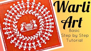 Warli Art  Warli Painting  How to Draw Warli Art Easy Step by Step with Basics [upl. by Tenej469]