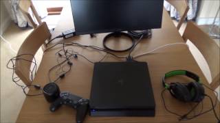 How to Connect a PS4 Slim Console to a DVI Computer Monitor [upl. by Blakelee]